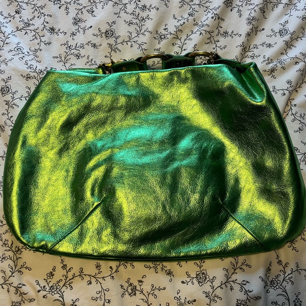Juicy Couture Vintage Metallic Green Women's Hobo Bag 💚 Wicked Elphaba!